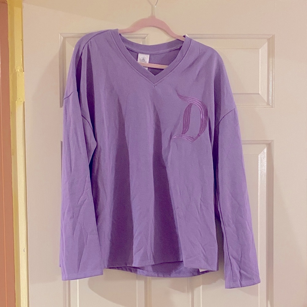 NWT Disney Purple Sweatshirt, Size L